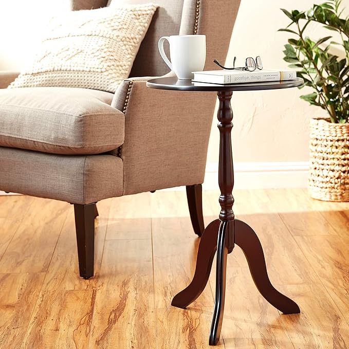 Frenchi Home Furnishing 24.80'' Tall Pedestal End Table
