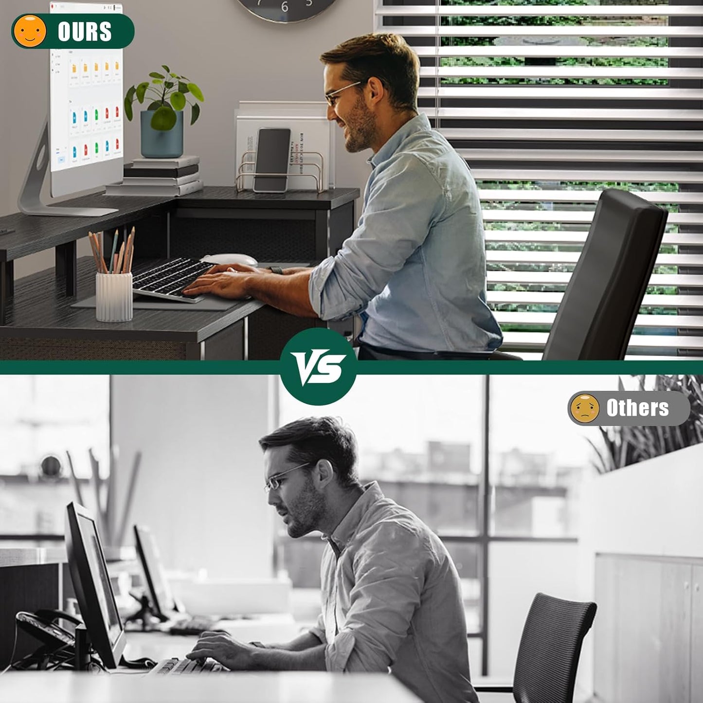 47" Gaming Desk with LED Lights, Power Outlets & 5 Fabric Storage Drawers