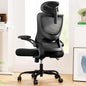 Ergonomic Office Chair with High Back, Mesh, Adjustable Lumbar Support, 3D Armrests, Headrest, and Swivel Wheels