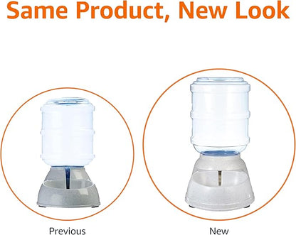Gravity Pet Water Dispenser for Cats and Dogs, 135 oz Capacity, Small, Gray