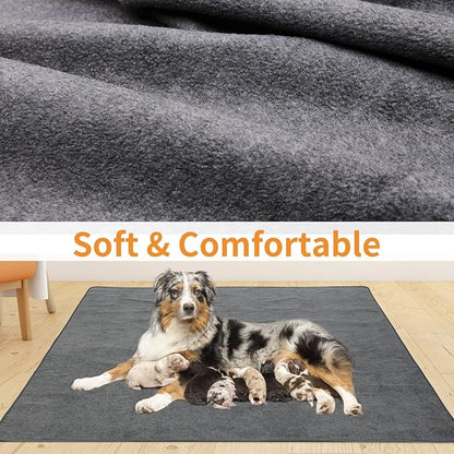 2-Pack Extra Large Reusable Dog Pee Pads – Non-Slip, Washable, Fast Absorbent, 36x48in
