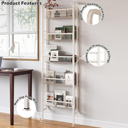 Narrow Pantry & Spice Rack Organizer for Kitchen and Bedroom
