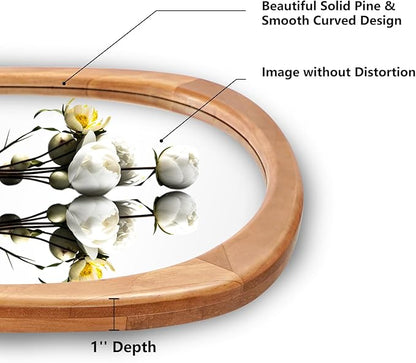 Asymmetrical Irregular Wall Mirror, Mid-Century Modern Decorative Mirror, 30" x 19