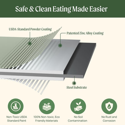 17" Tall 9-in-1 Metal Raised Garden Bed Kit, 8ft x 2ft Planter Box for Vegetables & Flowers – Modern Gray