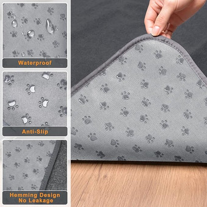 2-Pack Extra Large Reusable Dog Pee Pads – Non-Slip, Washable, Fast Absorbent, 36x48in