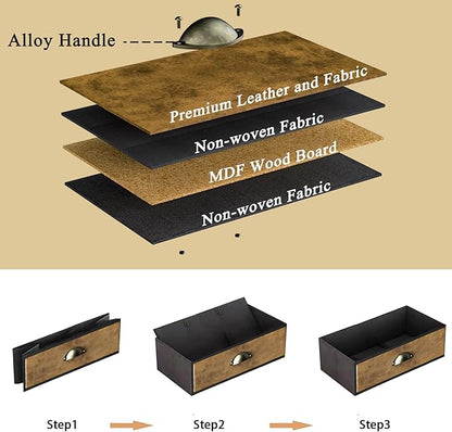 3-Tier Coffee Bar Cabinet with Drawer and Wheels – Farmhouse Kitchen Station