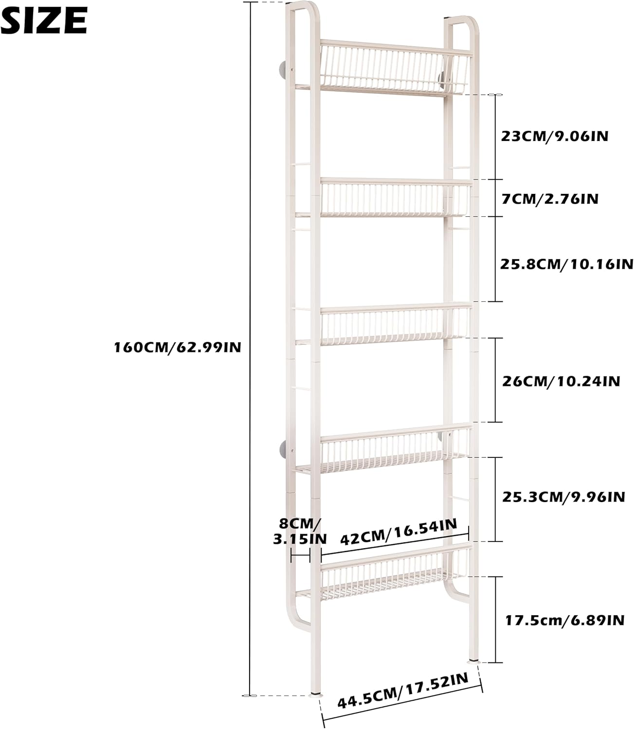 Narrow Pantry & Spice Rack Organizer for Kitchen and Bedroom