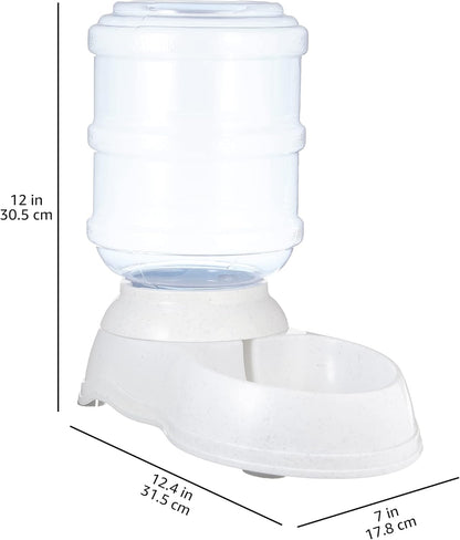 Gravity Pet Water Dispenser for Cats and Dogs, 135 oz Capacity, Small, Gray
